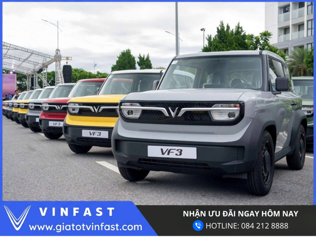 VinFast VF 3 mini SUV điện giá rẻ đáng mua thiết kế nhỏ gọn phù hợp di chuyển đô thị