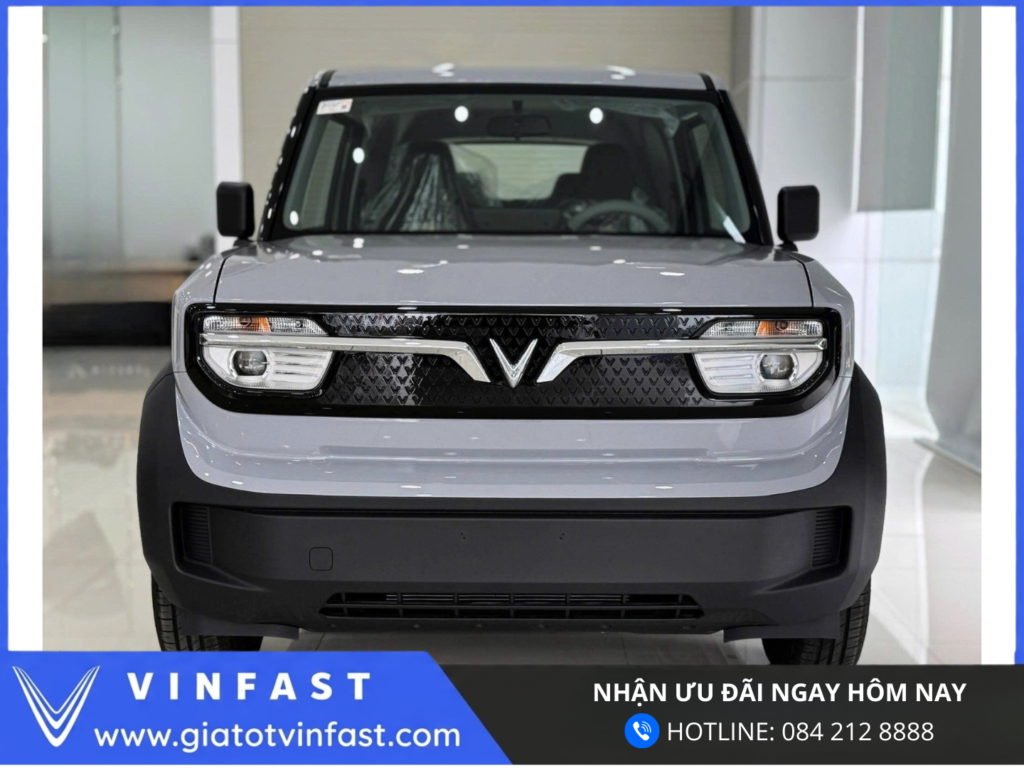 VinFast VF3 góc nhìn trực diện phía trước