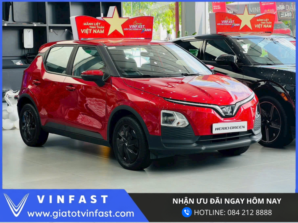 Thân xe VinFast Herio Green xe điện dịch vụ thiết kế khí động học hiện đại, đường nét liền mạch tối ưu vận hành đô thị