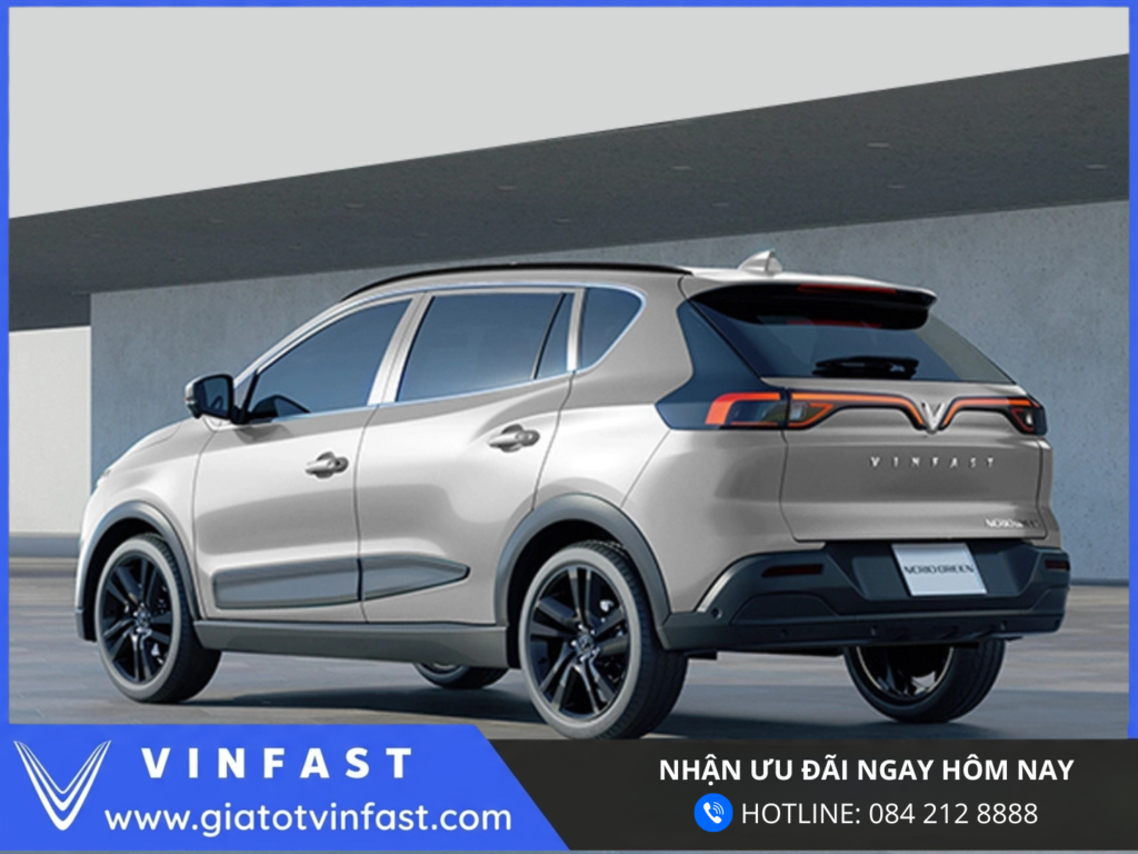 Kích thước VinFast Nerio Green SUV điện đô thị thông số tổng thể 4300x1768x1615mm chiều dài cơ sở 2611mm
