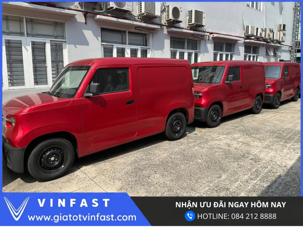 Ngoại thất VinFast EC Van xe điện vận tải đô thị thiết kế nhỏ gọn tối ưu cho khách hàng kinh doanh dịch vụ và giao hàng