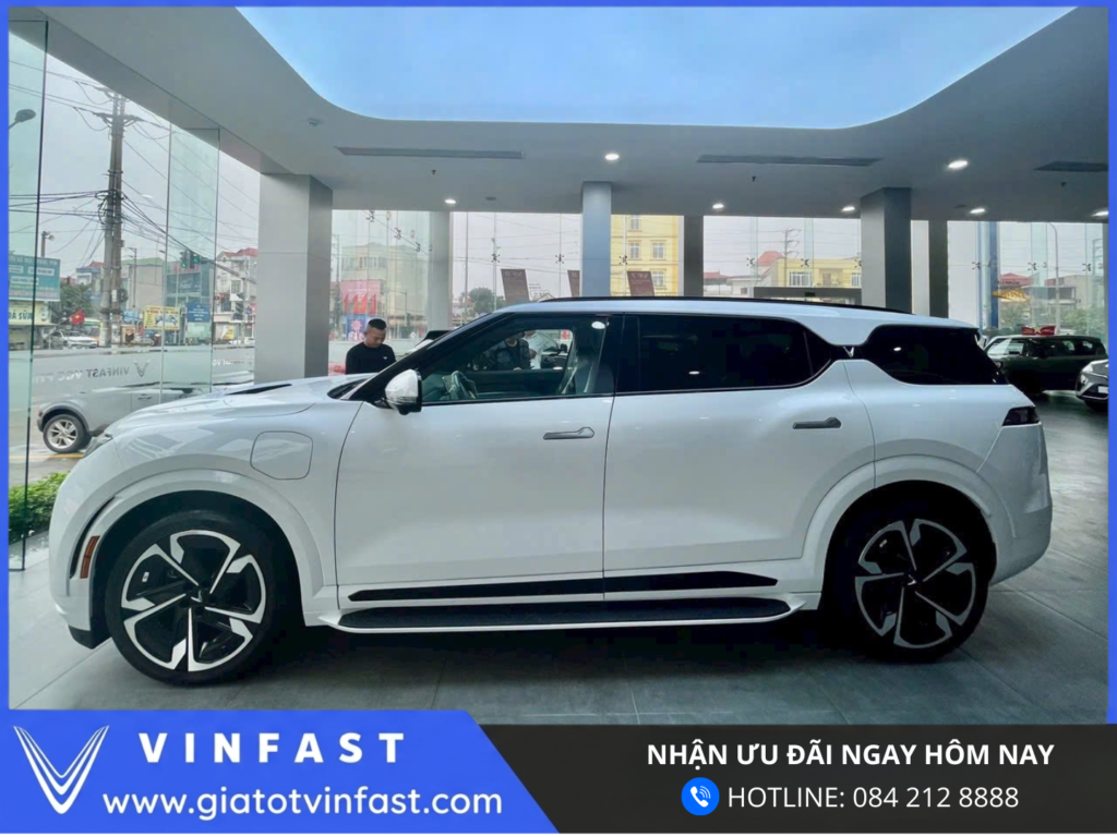 Thiết kế khí động học VinFast VF9 SUV điện thân xe tối ưu luồng gió, giảm lực cản không khí và tăng hiệu suất vận hành