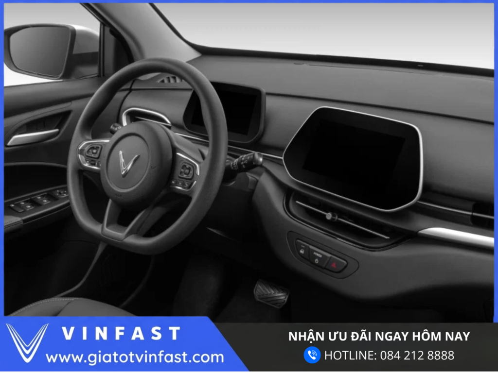 Tiện nghi VinFast Herio Green xe điện dịch vụ màn hình 10 inch điều hòa chỉnh cơ và hệ thống giải trí 2 loa hiện đại