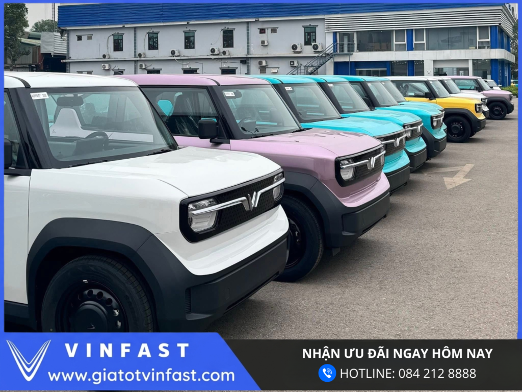 vinfast vf3 các màu trắng vàng đỏ giá bao nhiêu
