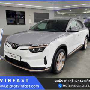 Ngoại thất VinFast VF8 SUV điện thiết kế hiện đại khí động học, thân xe mạnh mẽ, đèn LED và camera 360 độ
